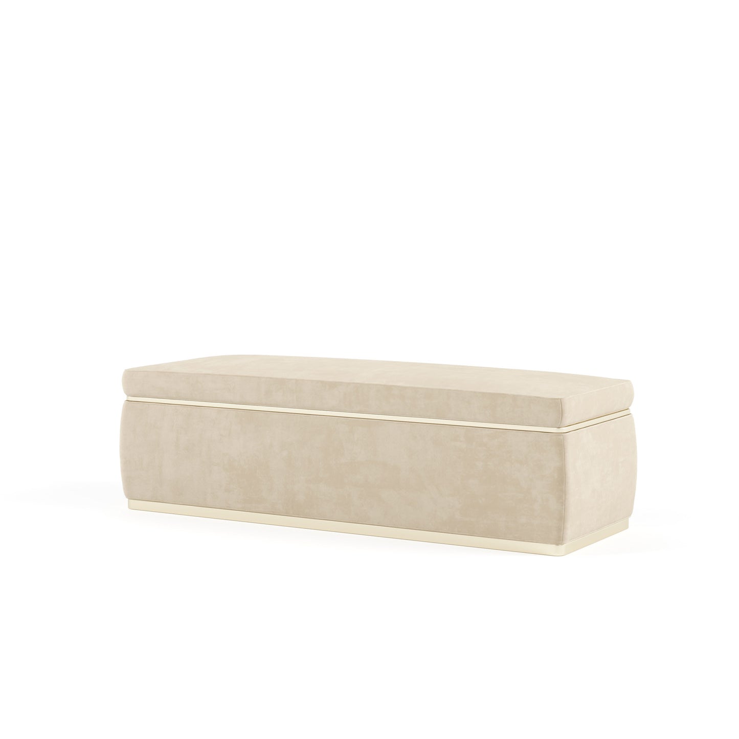 banc coffre en velours