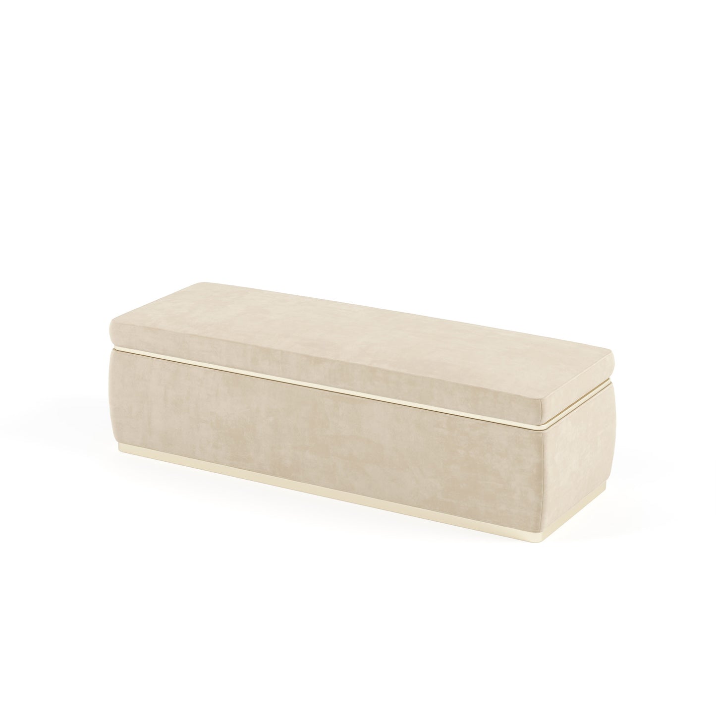 banc coffre en velours