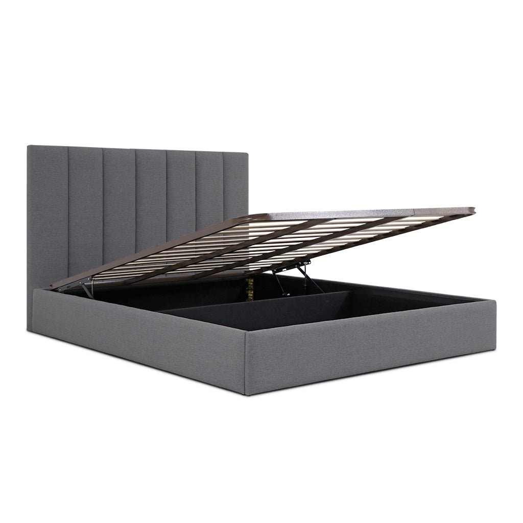 Lit coffre tissu