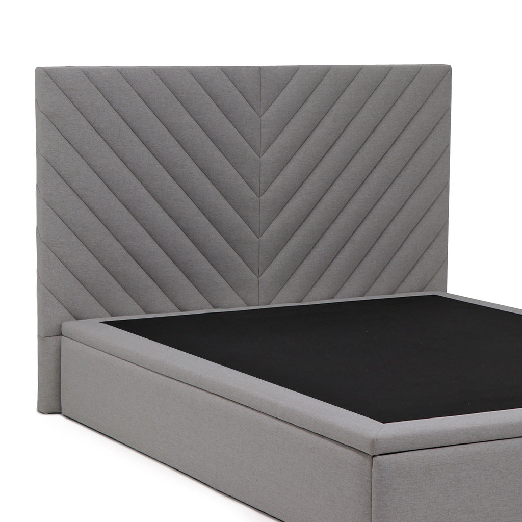 Lit coffre tissu