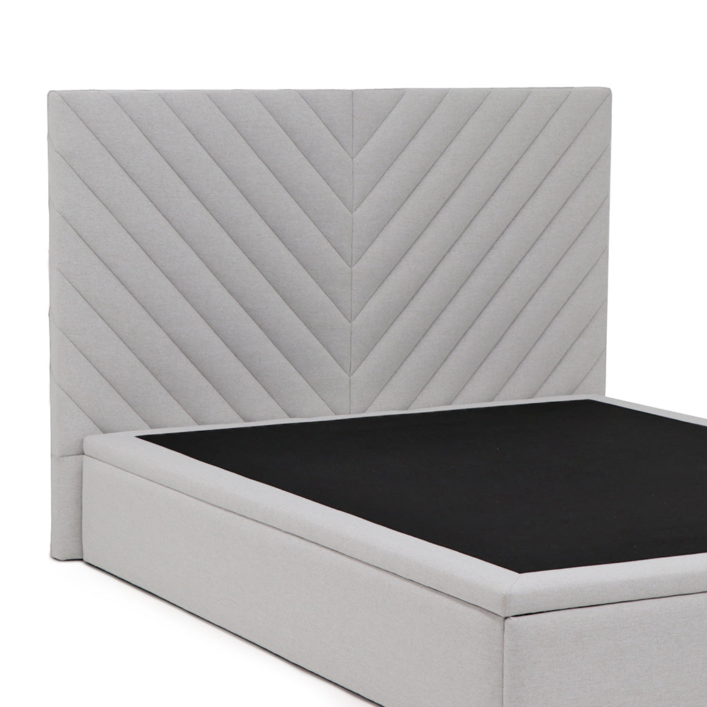 Lit coffre tissu