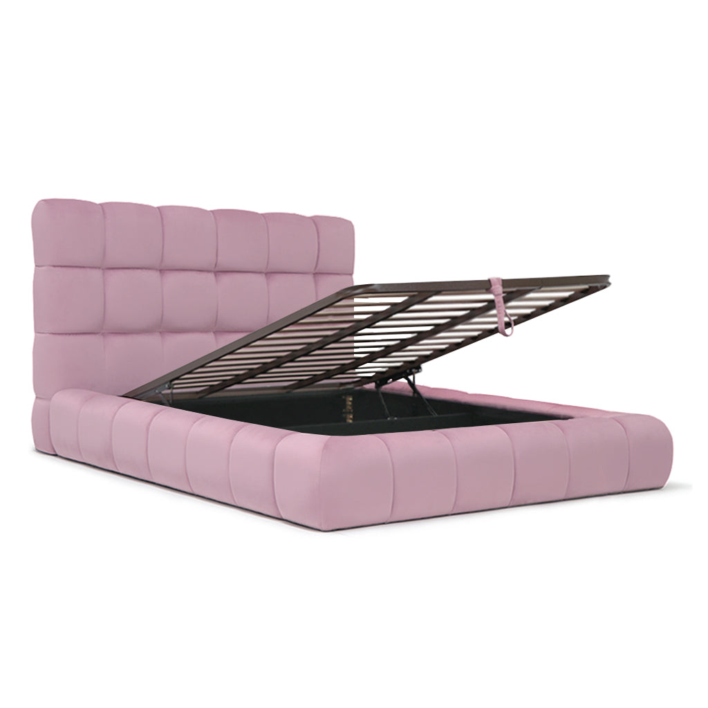 Lit coffre velours