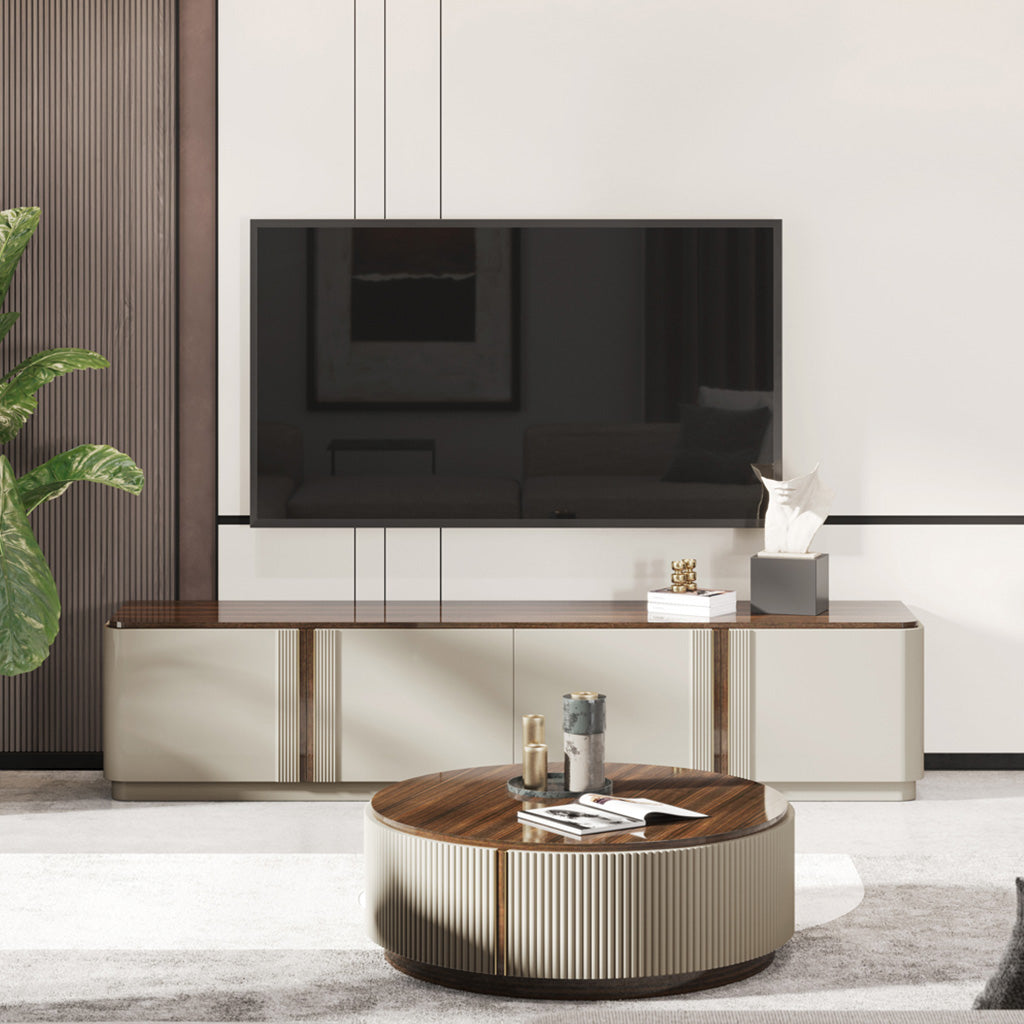meuble tv laque