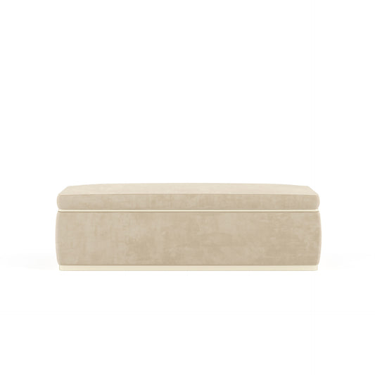banc coffre en velours