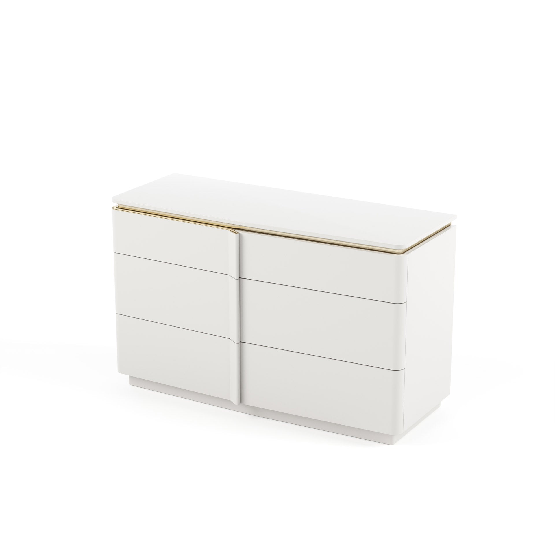  commode blanche et or