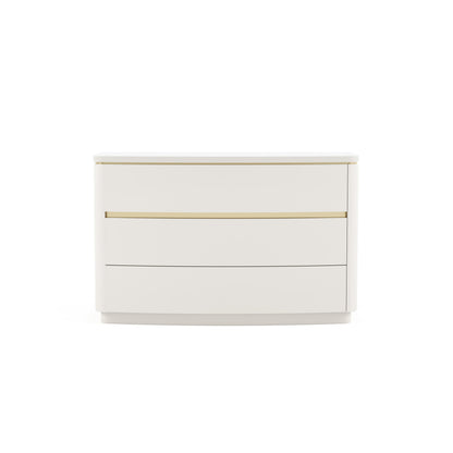commode laquée blanche