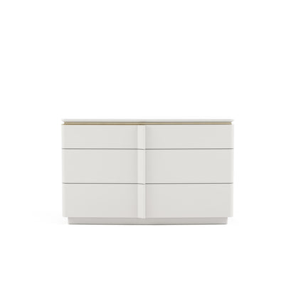  commode blanche et or