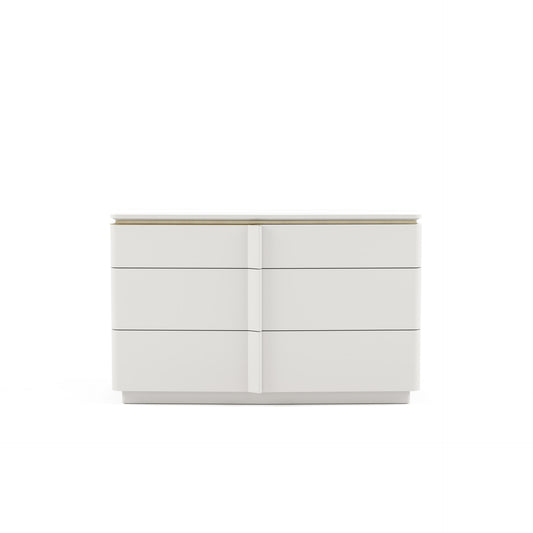  commode blanche et or