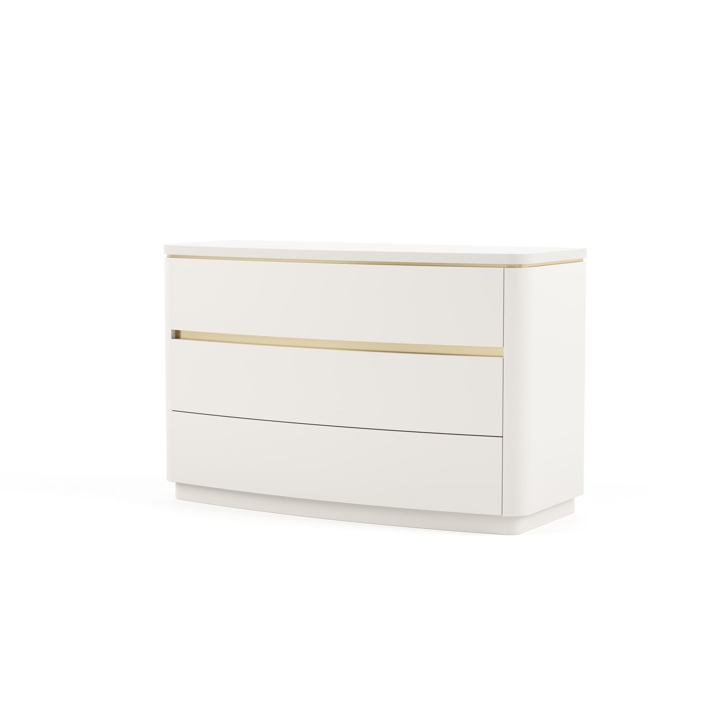 commode laquée blanche