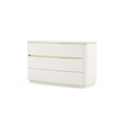 commode laquée blanche
