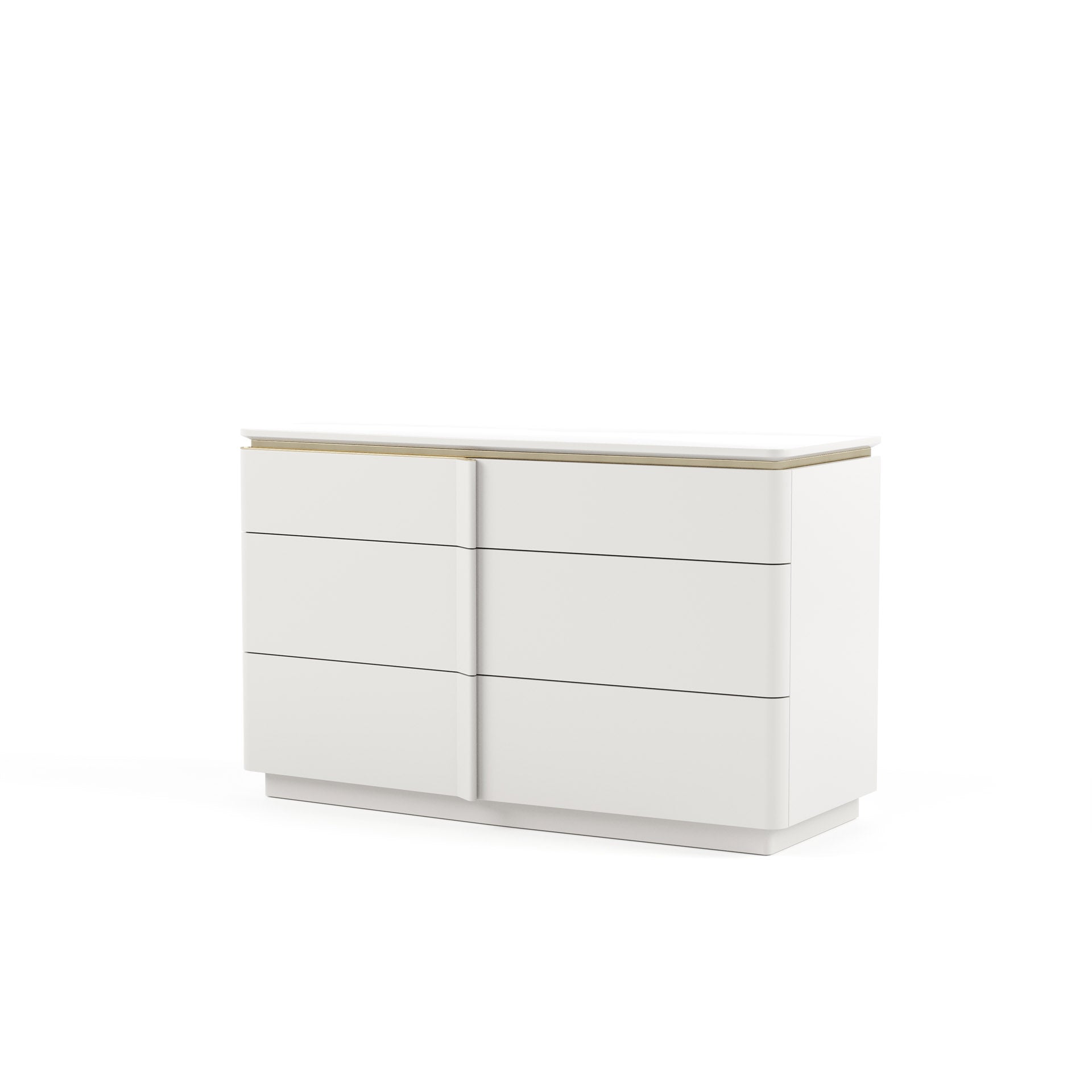  commode blanche et or