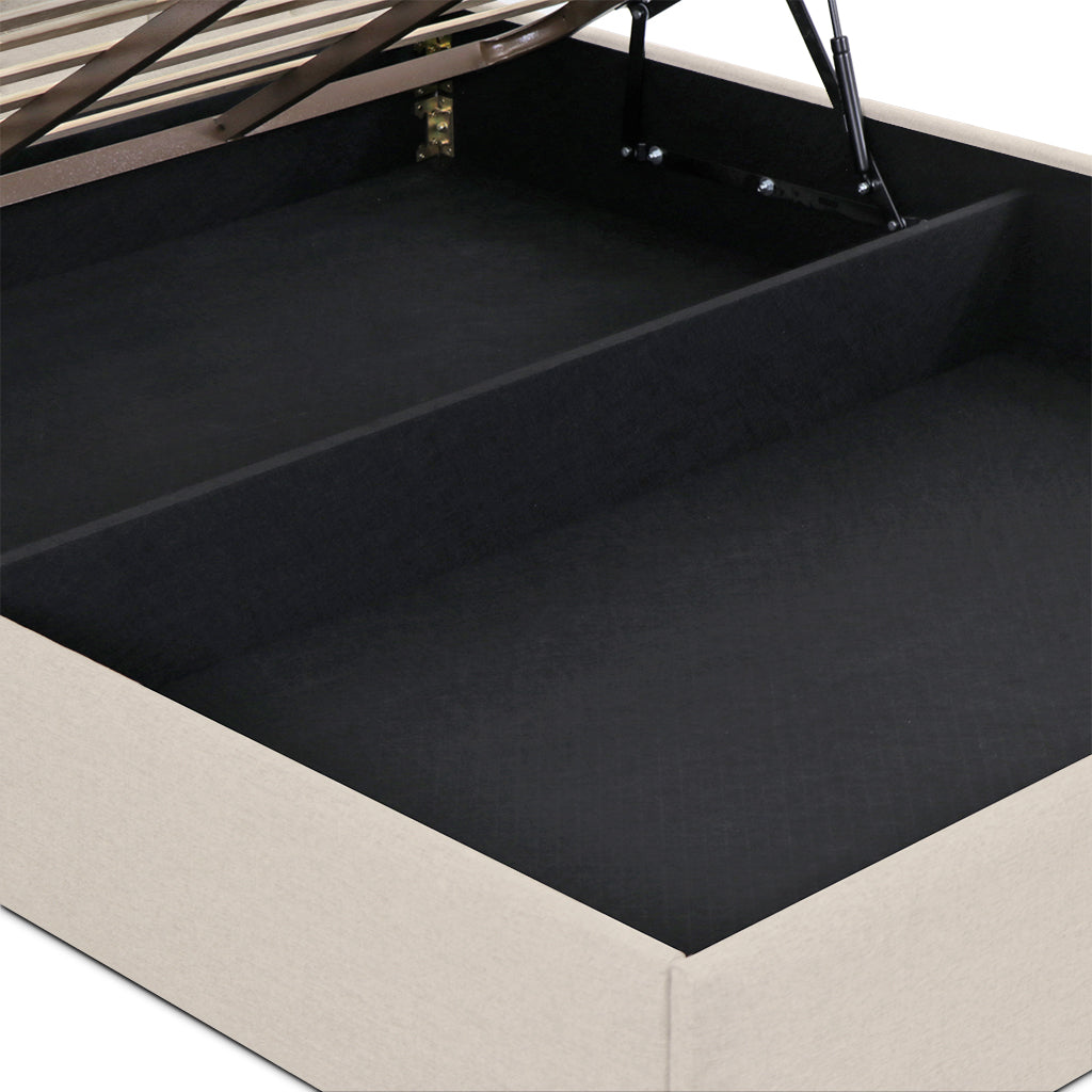 Lit coffre tissu