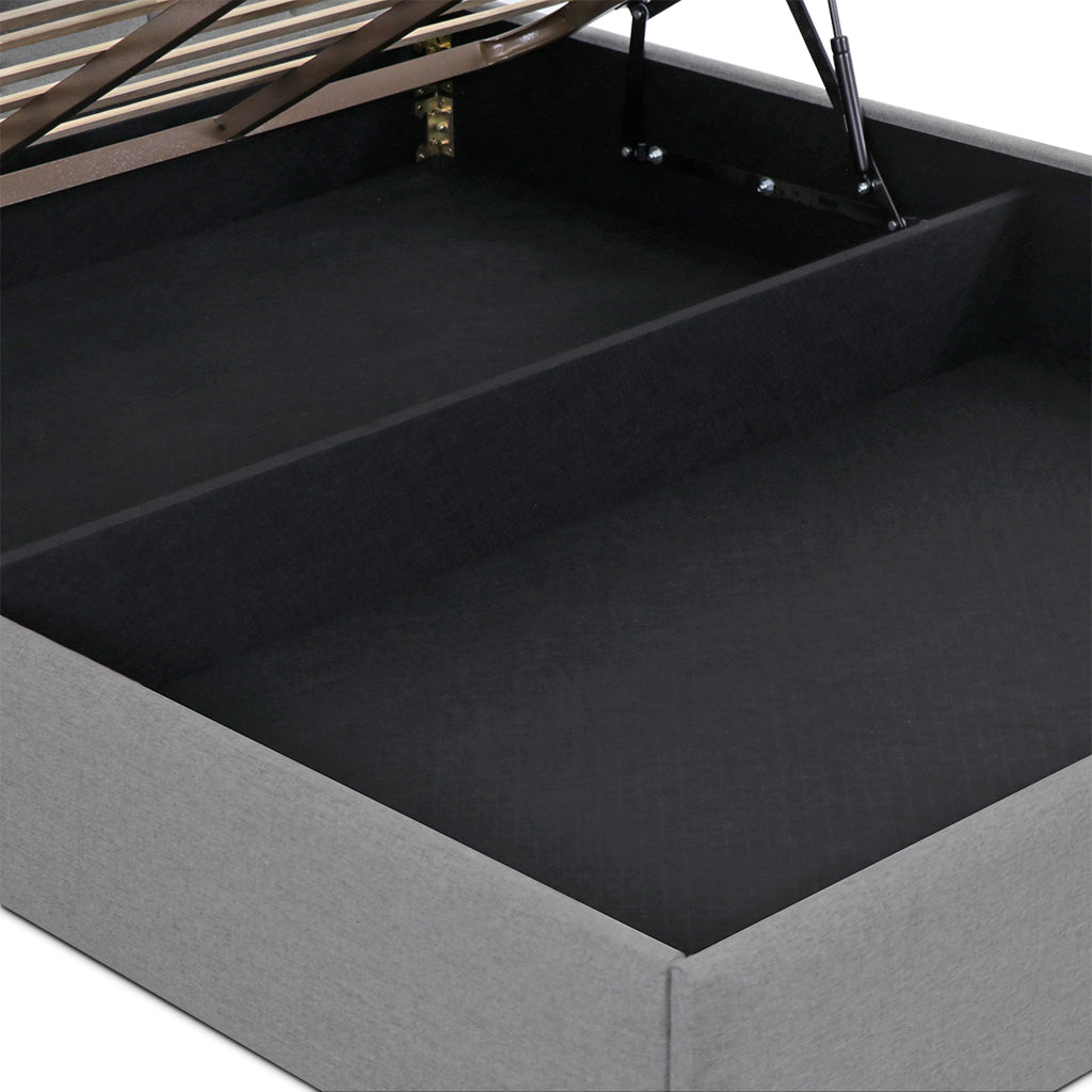 Lit coffre tissu