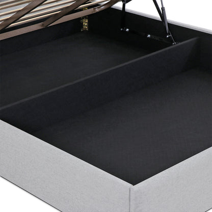 Lit coffre tissu