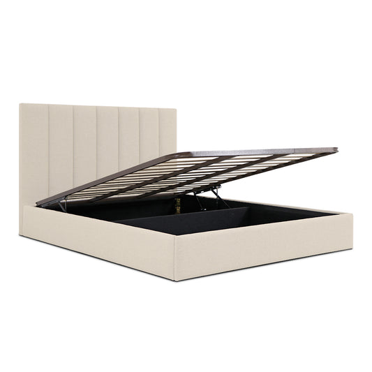 Lit coffre tissu