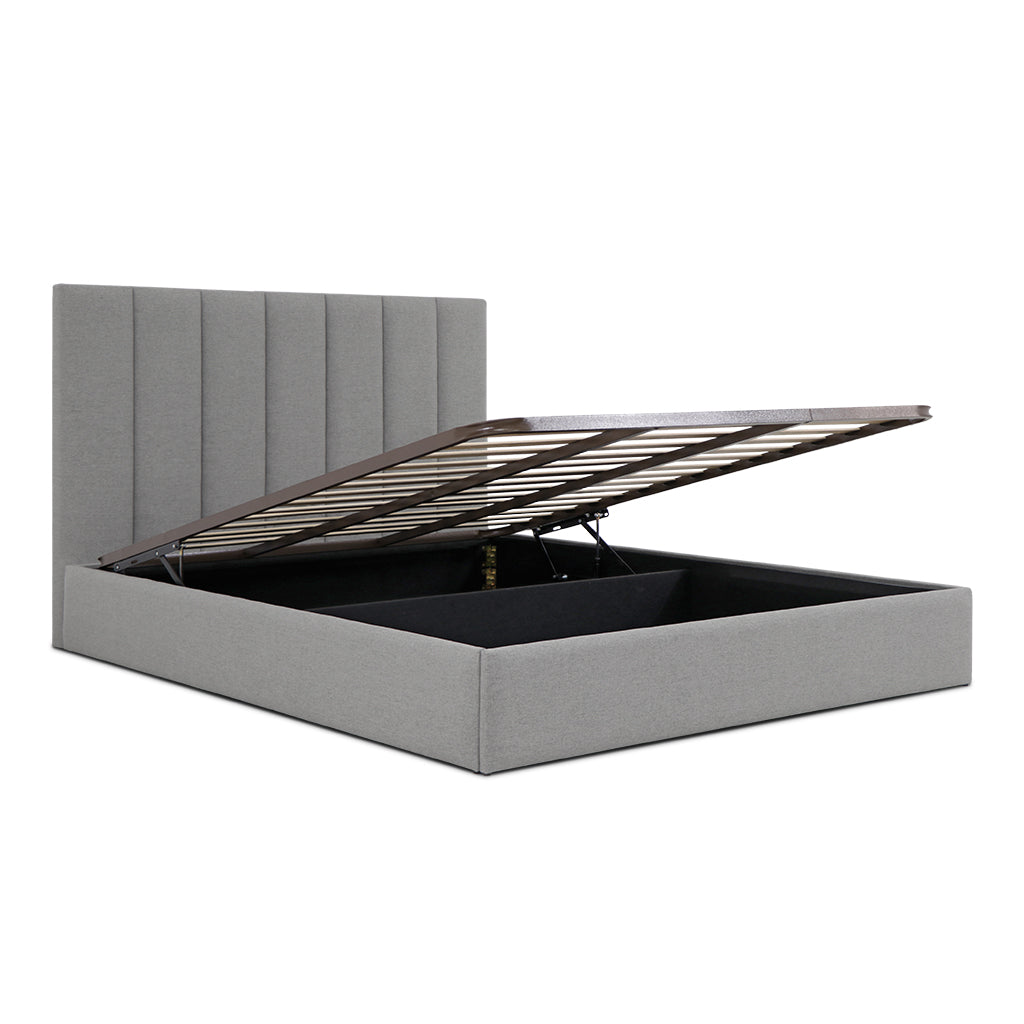 Lit coffre tissu