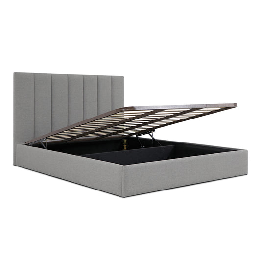 Lit coffre tissu