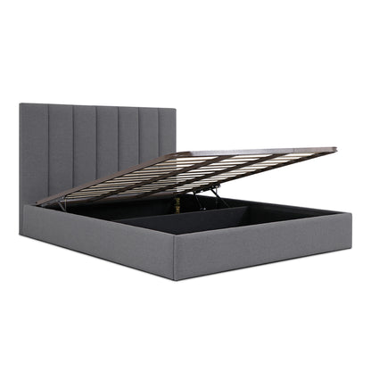Lit coffre tissu