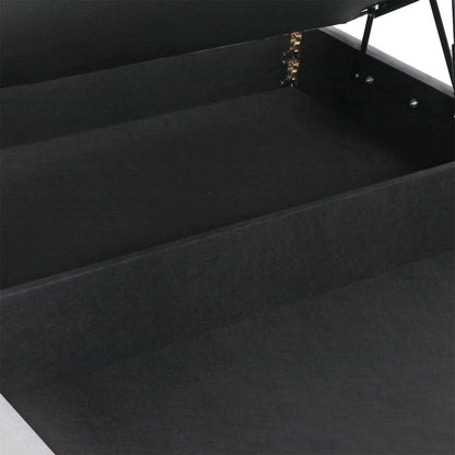 Lit coffre tissu