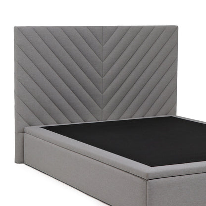 Lit coffre tissu
