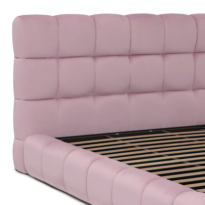 Lit coffre velours