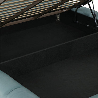 Lit coffre velours