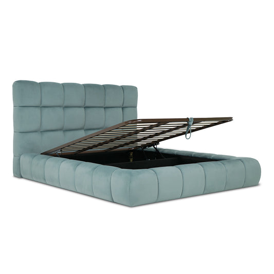 Lit coffre velours