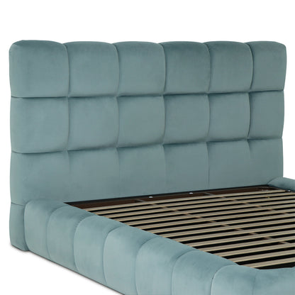 Lit coffre velours