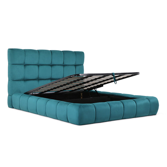 Lit coffre velours