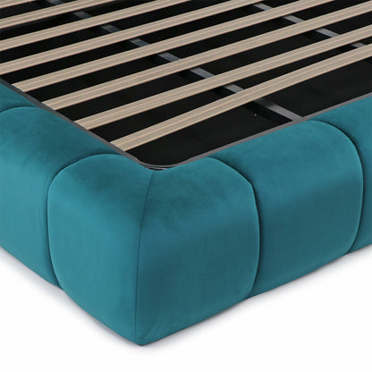 Lit coffre velours