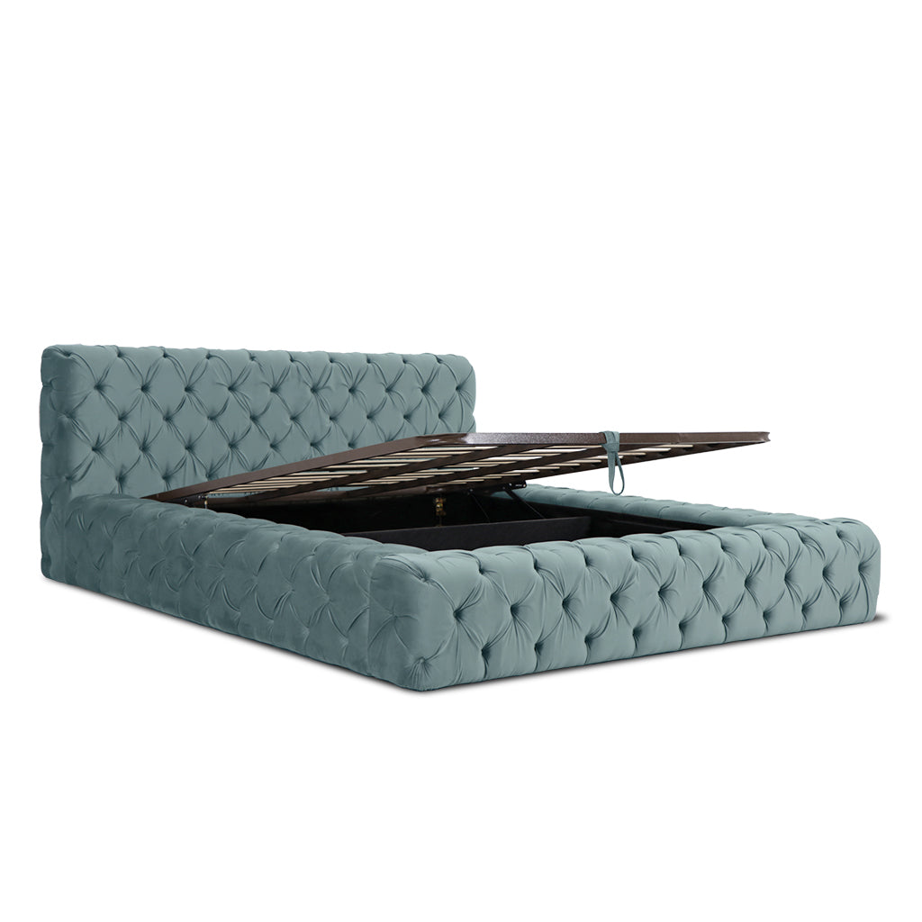 Lit capitone velours
